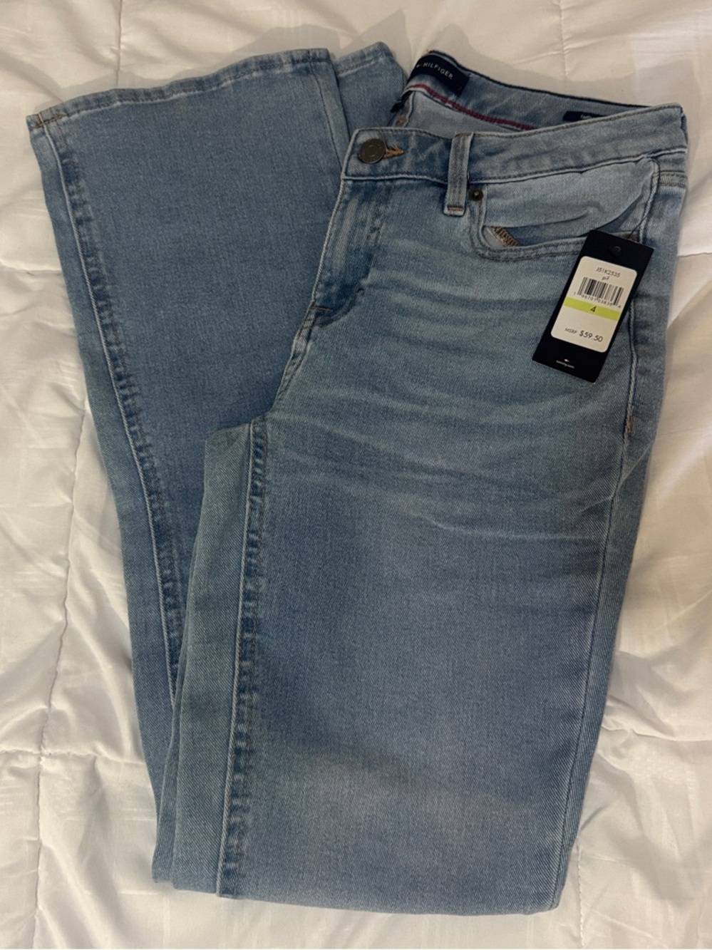 Tommy Hilfiger Light Blue Straight Leg Jeans